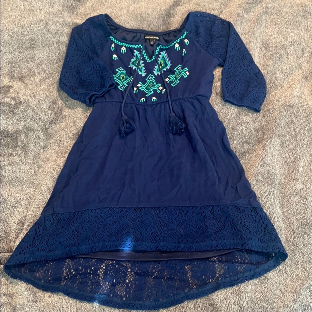 Boho Girls hi-low dress